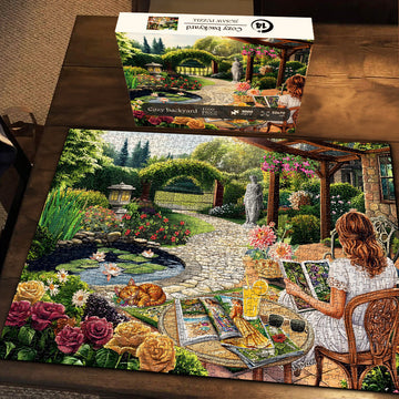Accogliente puzzle di cortile puzzle 1000 pezzi